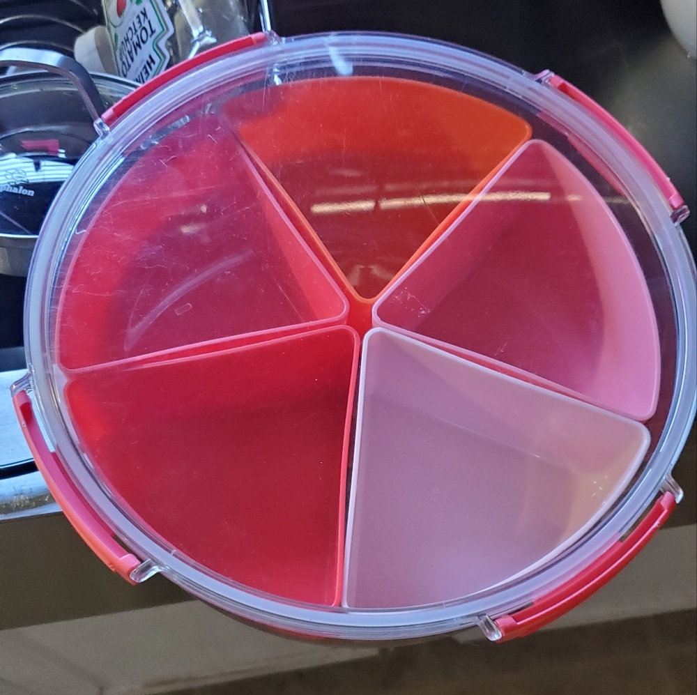 Pink serving dish